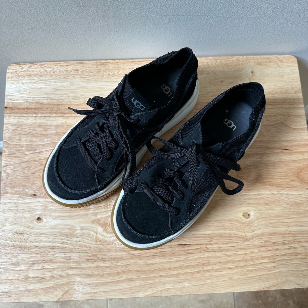 Ugg Platform Black Sneakers Shoes 7 - Picture 5 of 5